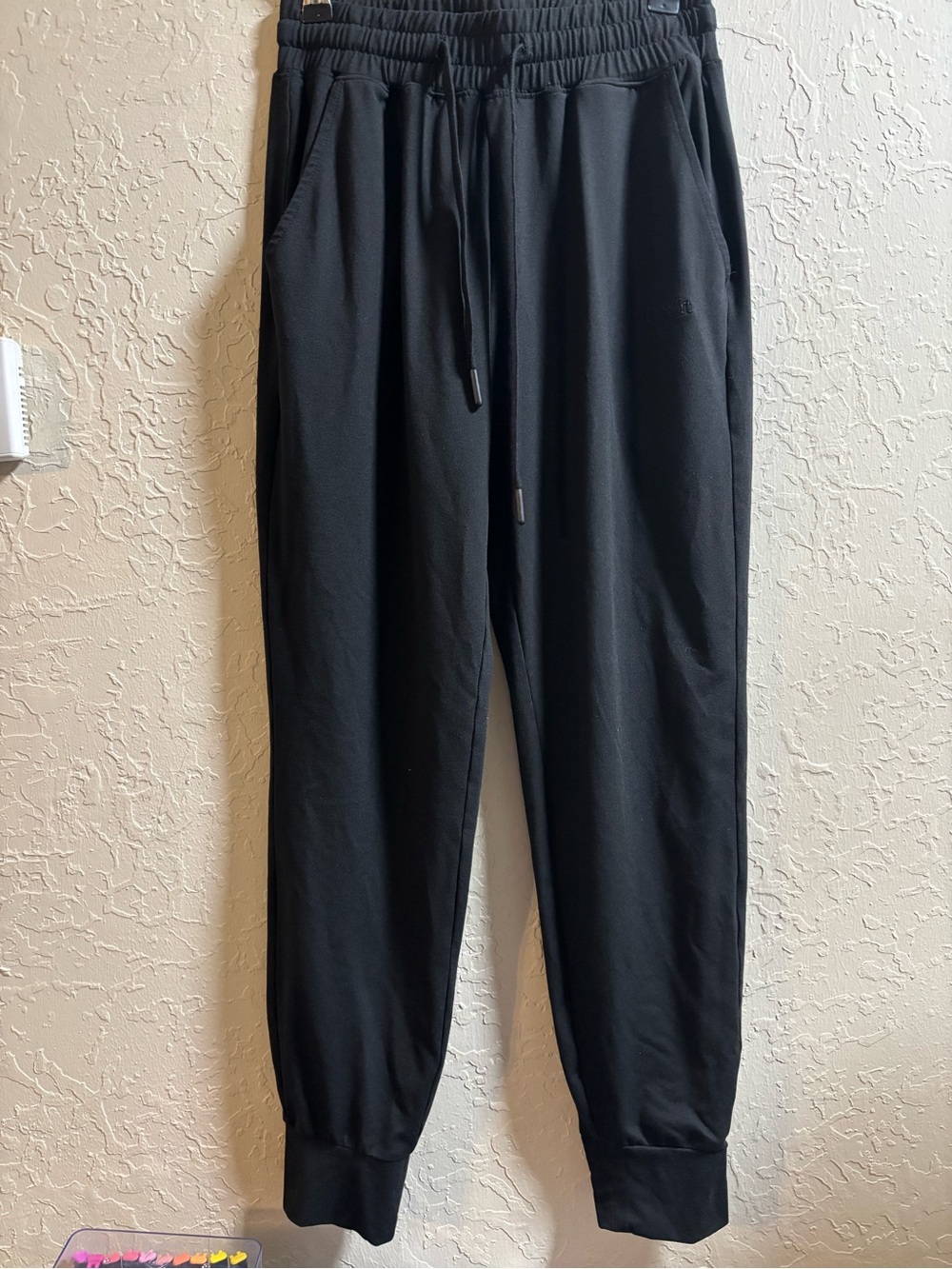 Women's Black Comfrt Drawstring Jogger Pants